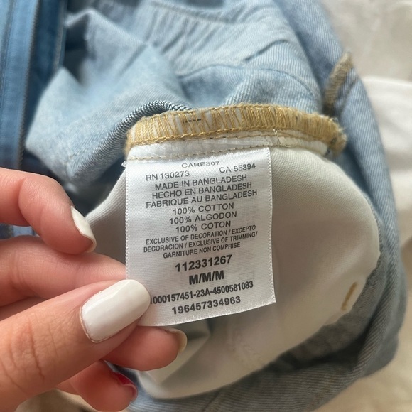 Free People X Lee Jumpsuit Union Alls Denim Heart Patch Bohemian Retro - Picture 10 of 11